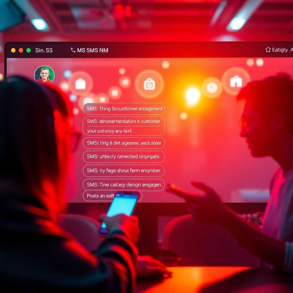 Screenshot of SMS portal managing customer engagement