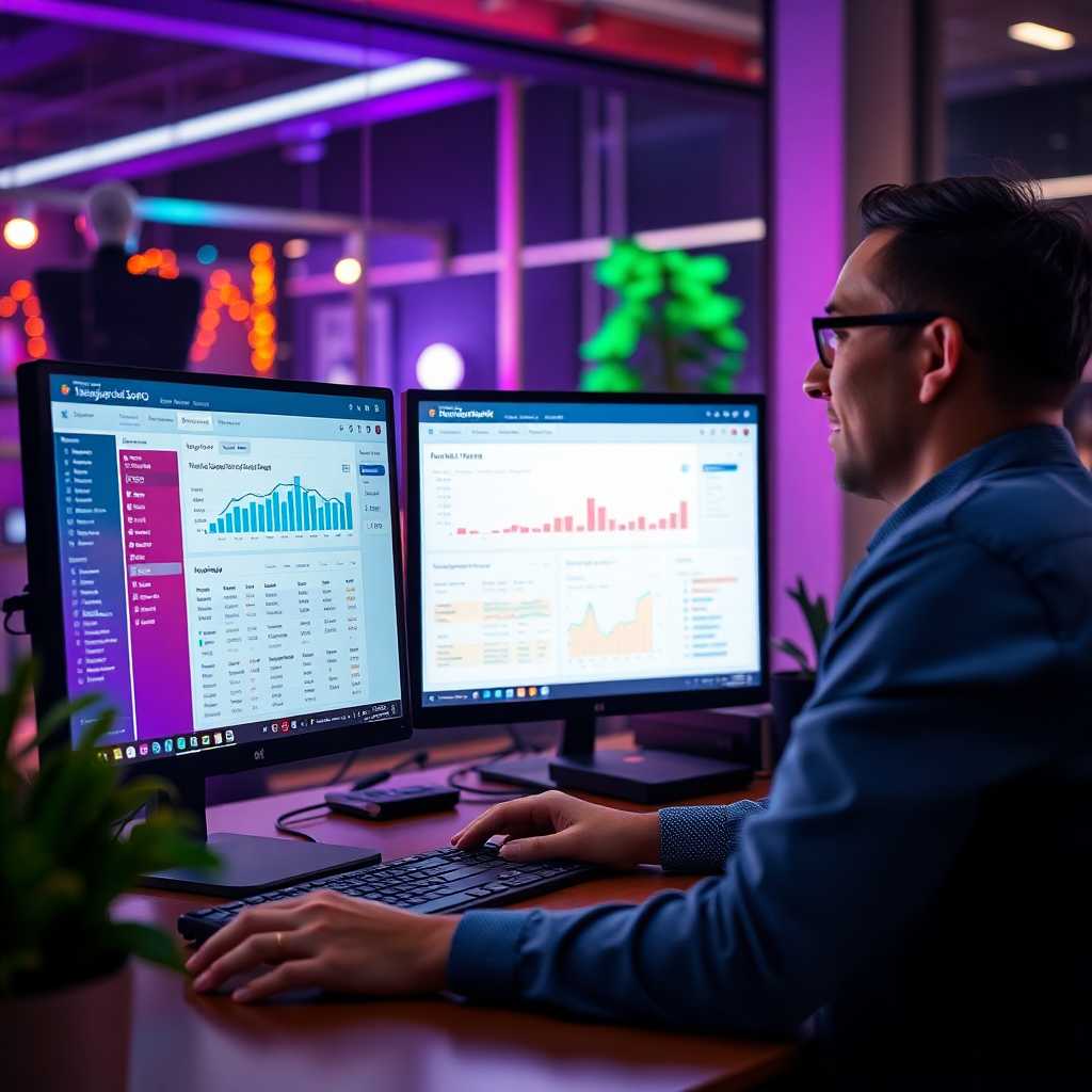 A calm business owner monitoring TextSupport Sales PRO dashboard from a desktop.