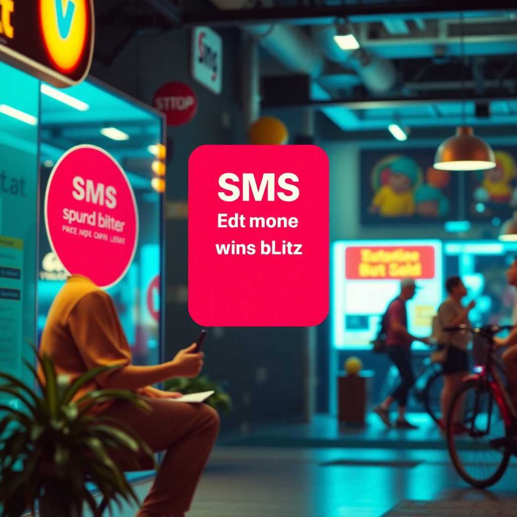 SMS marketing campaign showing a promotion