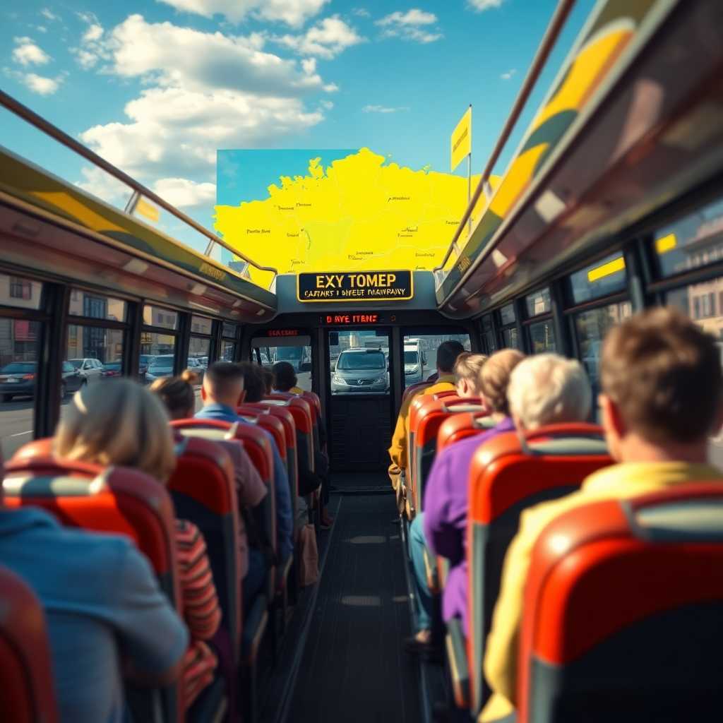 A bus charter company expansion map