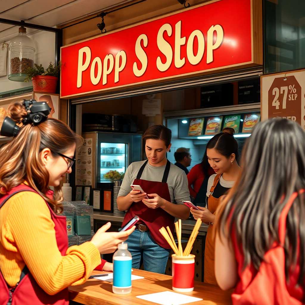 Capture engaging pop-up shop moments with customers texting-in for quick orders