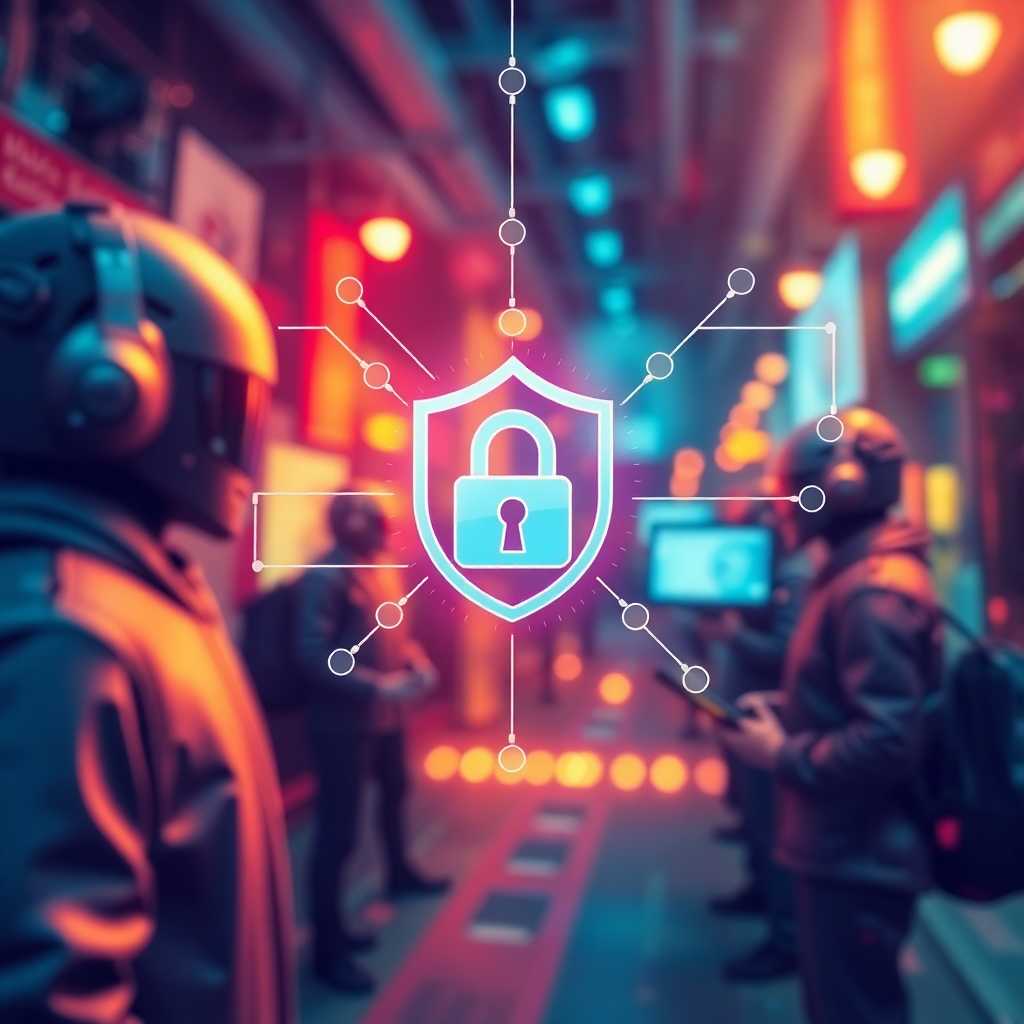 Secure data transfer illustration