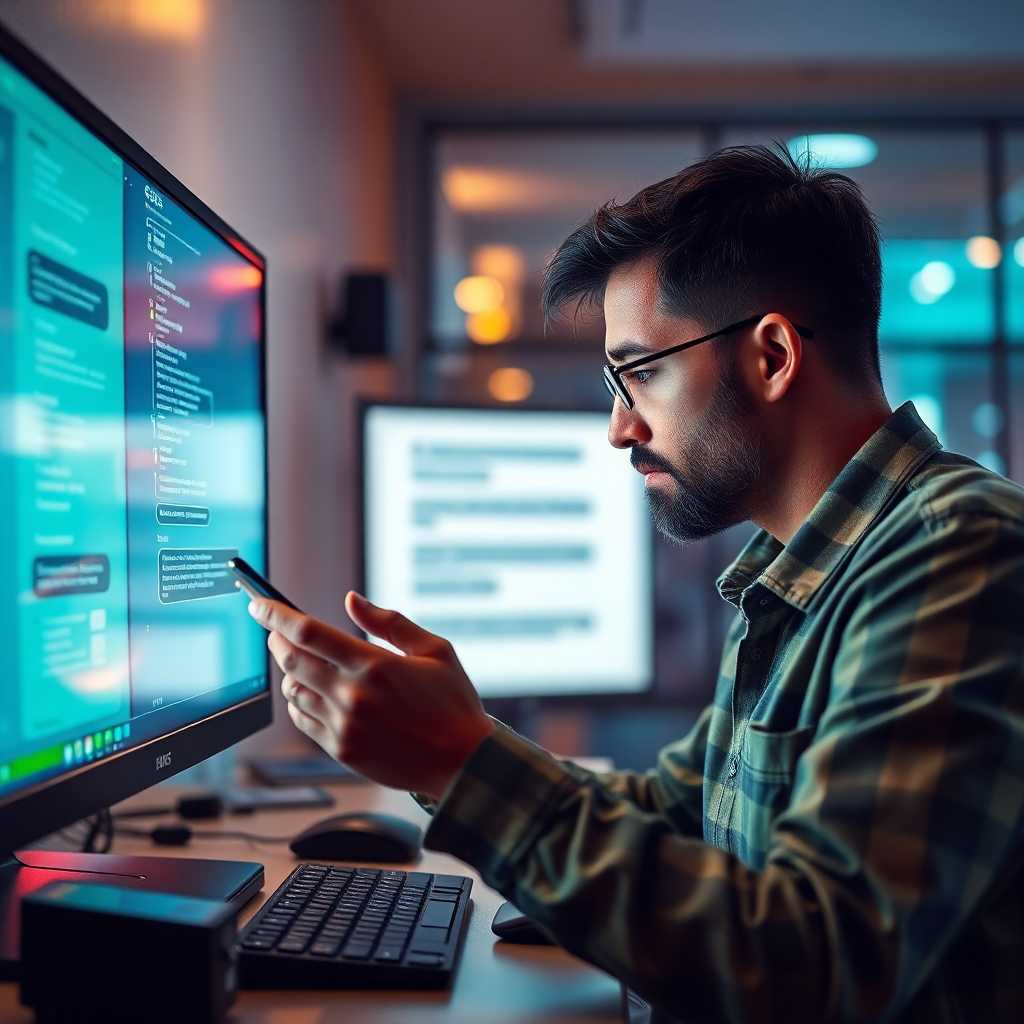 An owner reviewing SMS responses on a desktop screen
