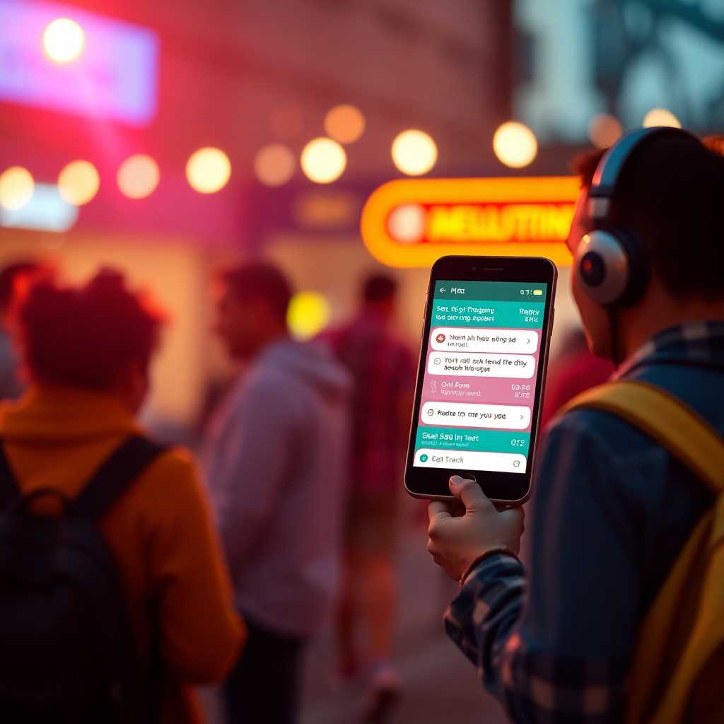 A user-friendly SMS interface displaying efficient message management