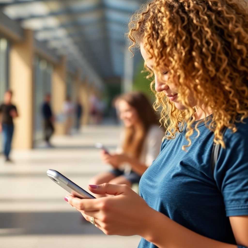Customer using automated SMS to book classes