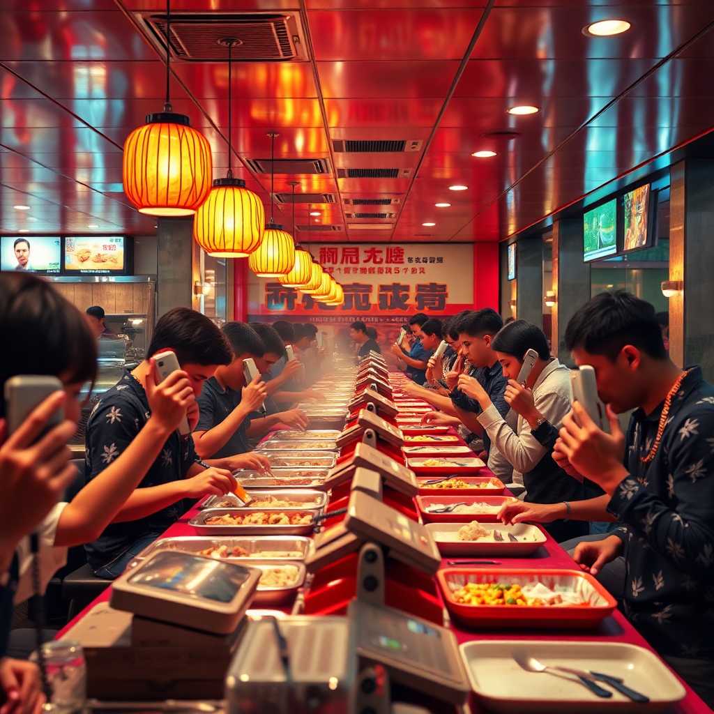A busy buffet restaurant with phones ringing constantly