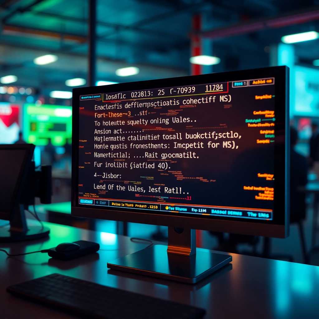 SMS automation interface on a monitor