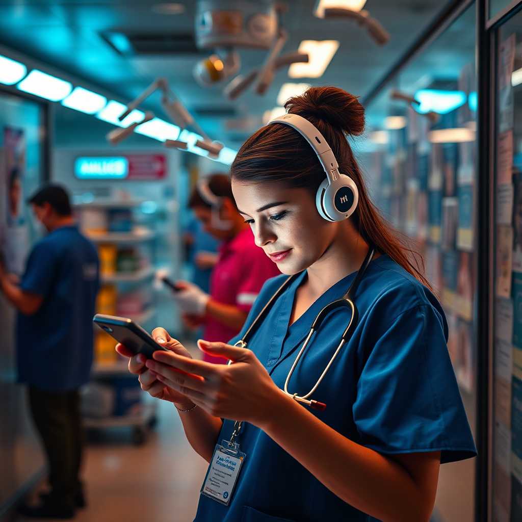 An overwhelmed mobile vet staff scrolling through numerous messages