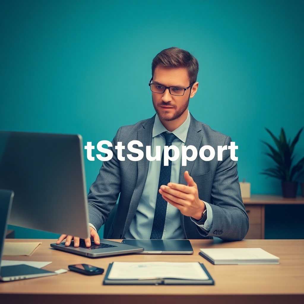 Business owner setting up TextSupport Sales PRO