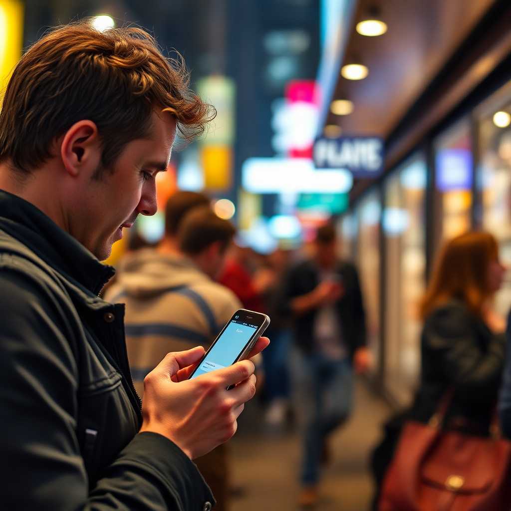 Customer receiving prompt text replies on their smartphone