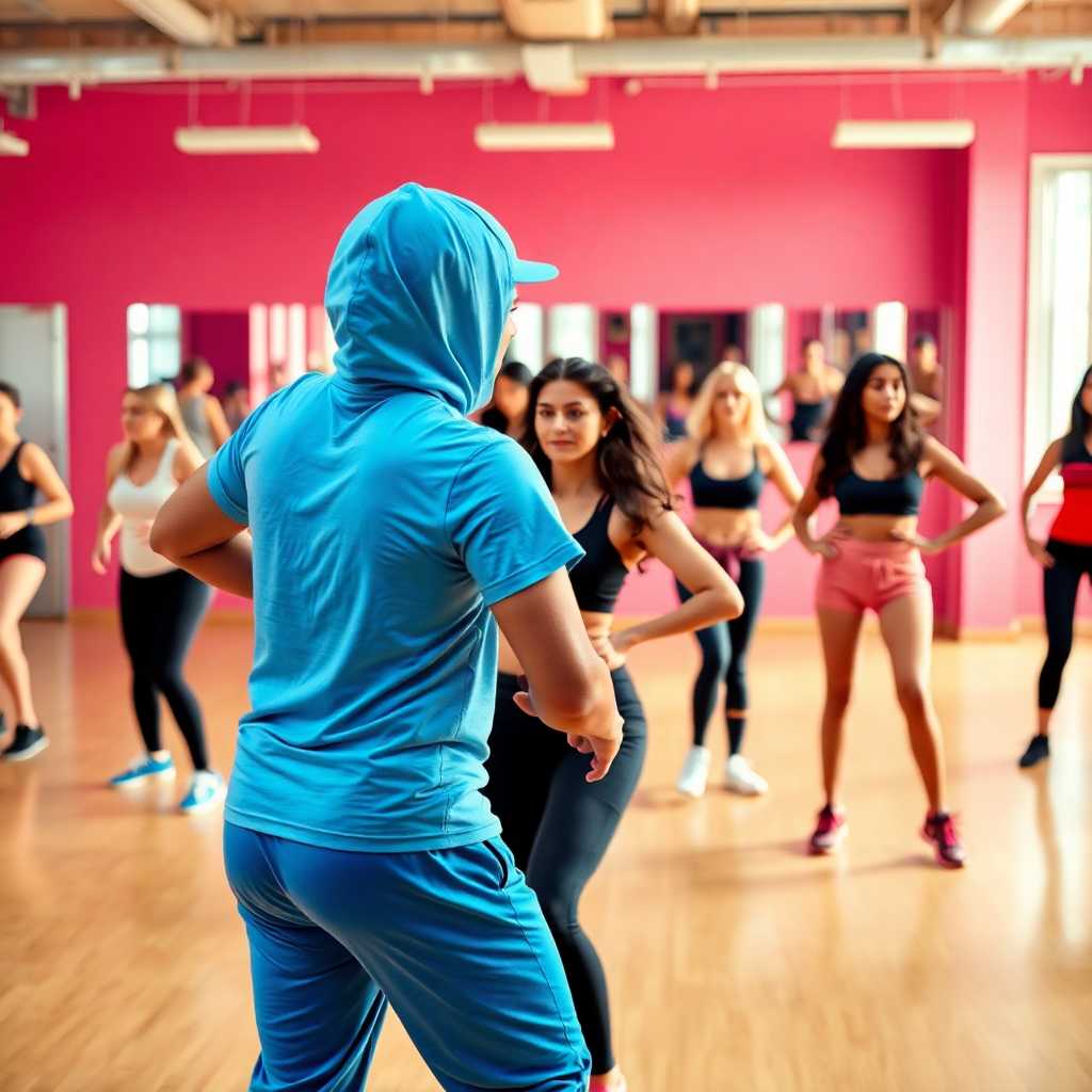 Dance Fitness Instructors Engaging with Students