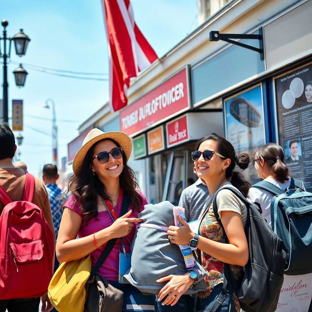 Relaxed Tourist Information Staff