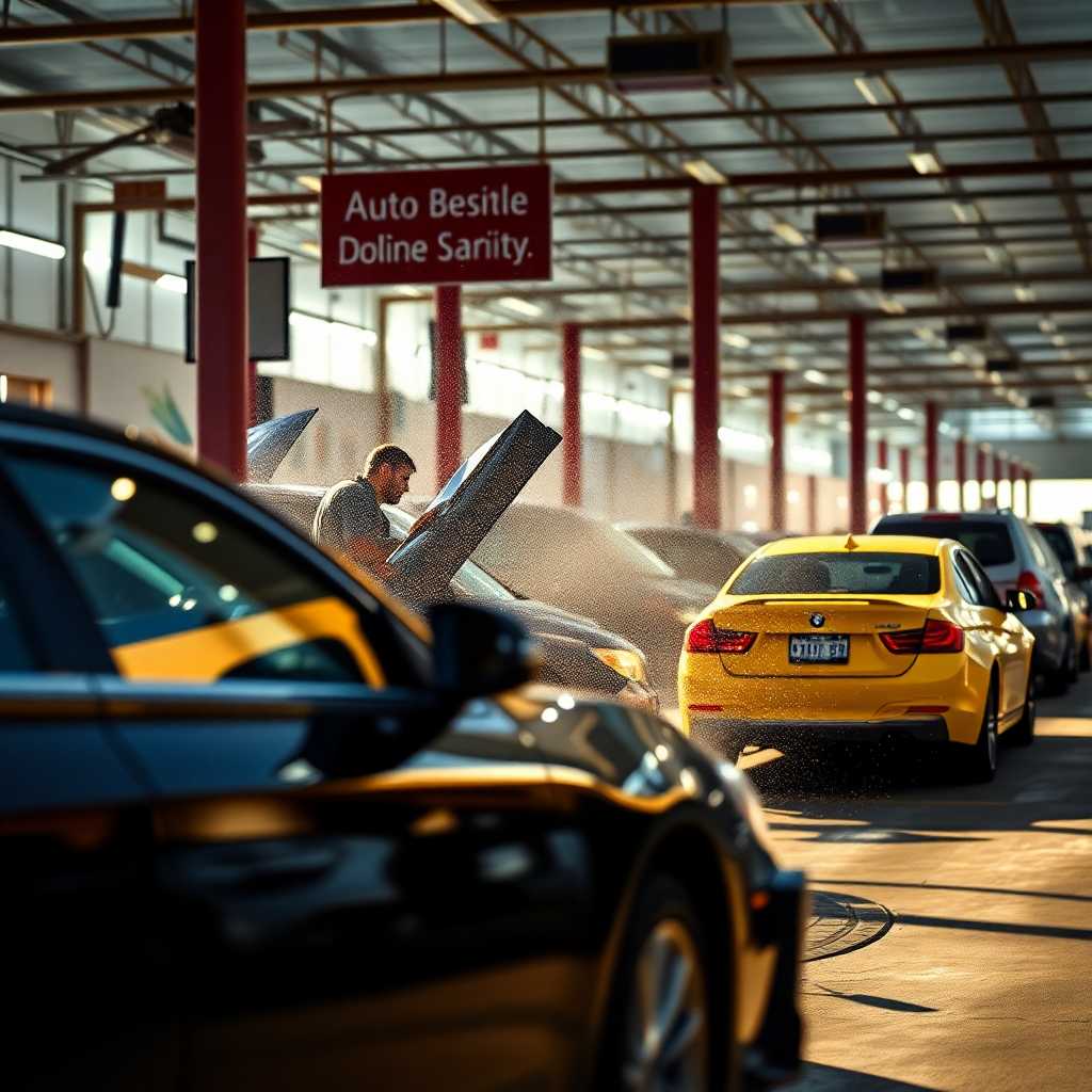 Bustling Auto Detailing Saturday Morning