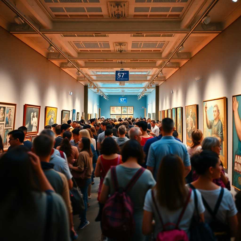 Busy Art Gallery Event
