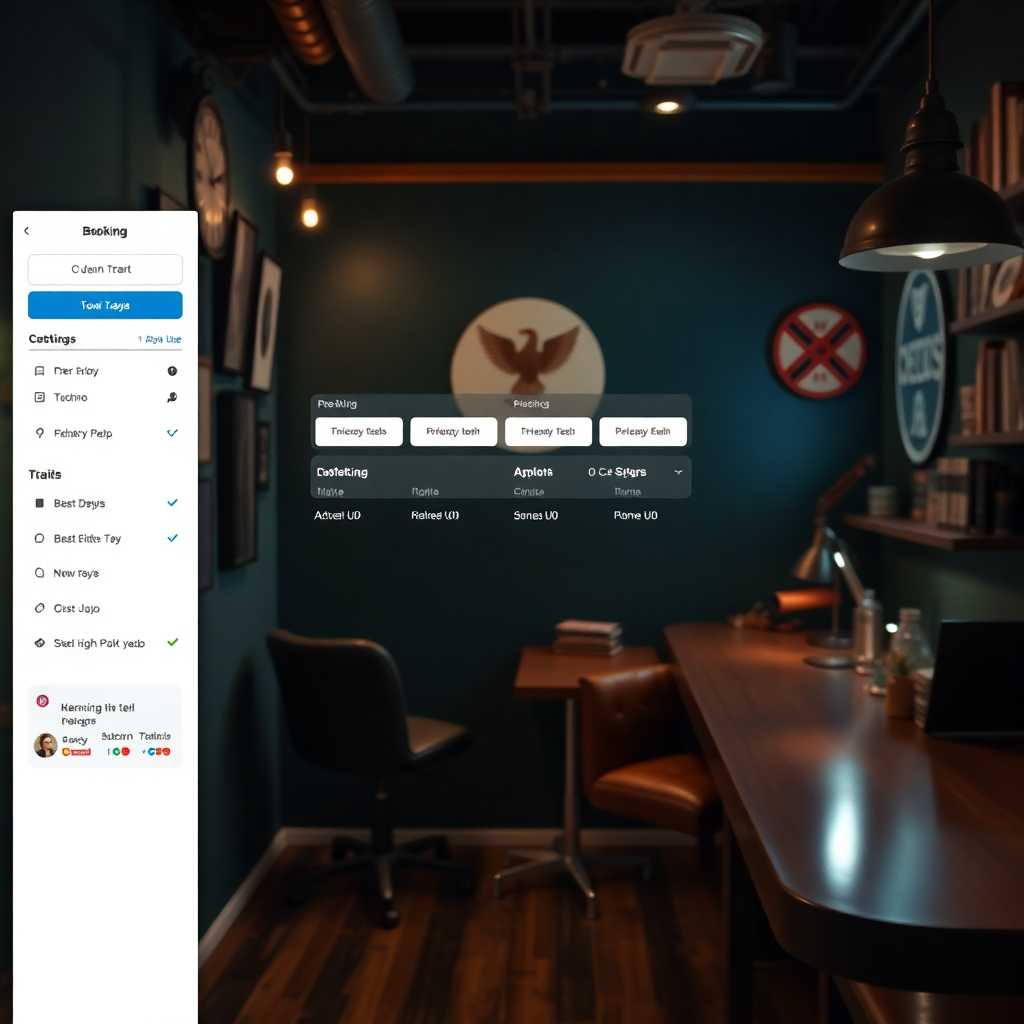 Interface of piercing studio booking system with integrated TextSupport