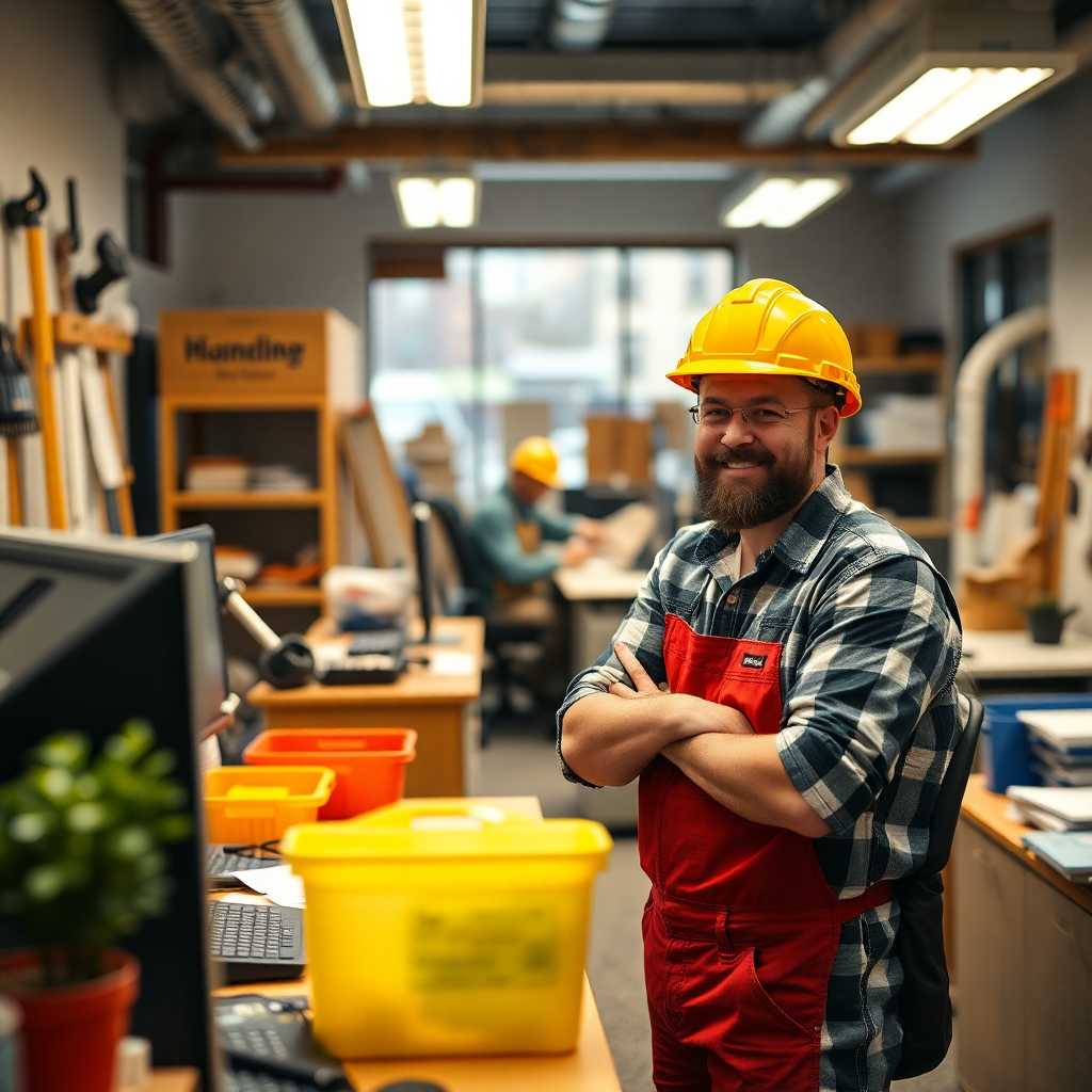 Busy Handyman Office Overcoming Challenges with Ease
