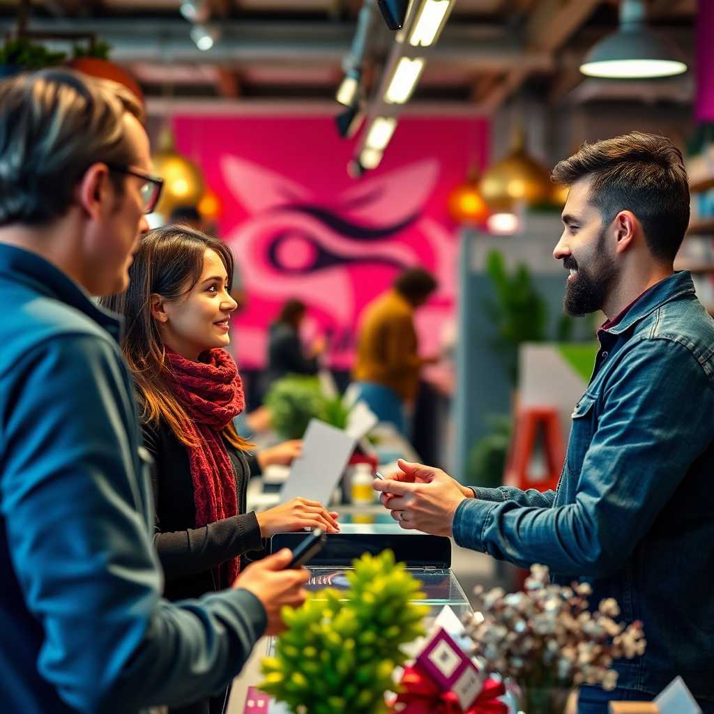 A seamless interaction between a customer and a business owner over a product query