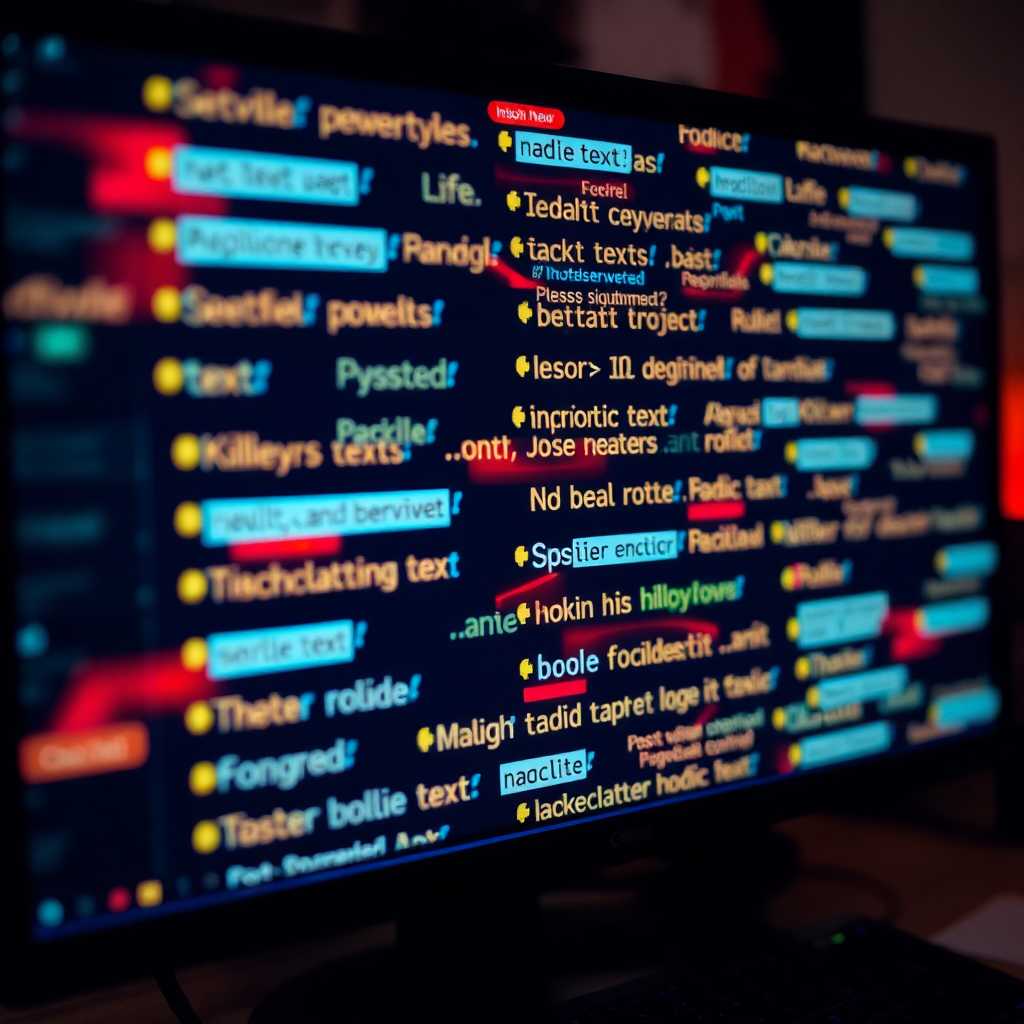 A flurry of incoming texts displayed on a computer screen