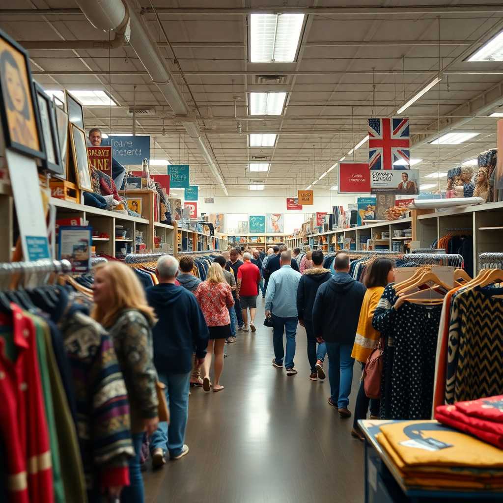 Busy Consignment Store Interior