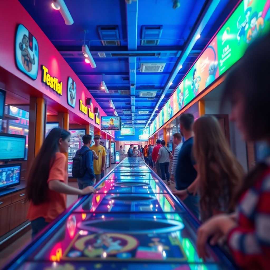 A hectic Indoor Play Center with countless incoming texts