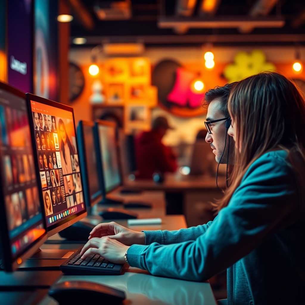 Customer browsing on a desktop.