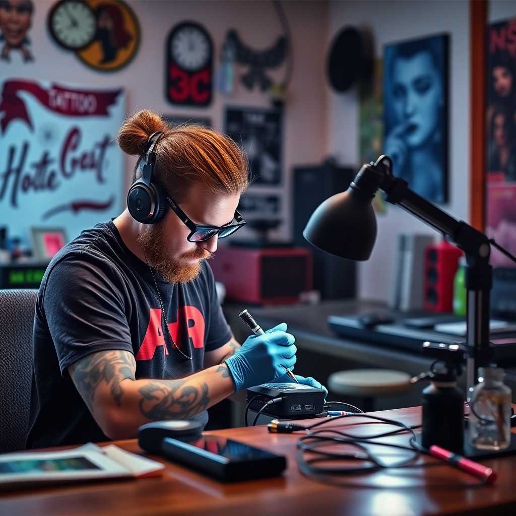 Tattoo Artists Utilizing Technology in Studio