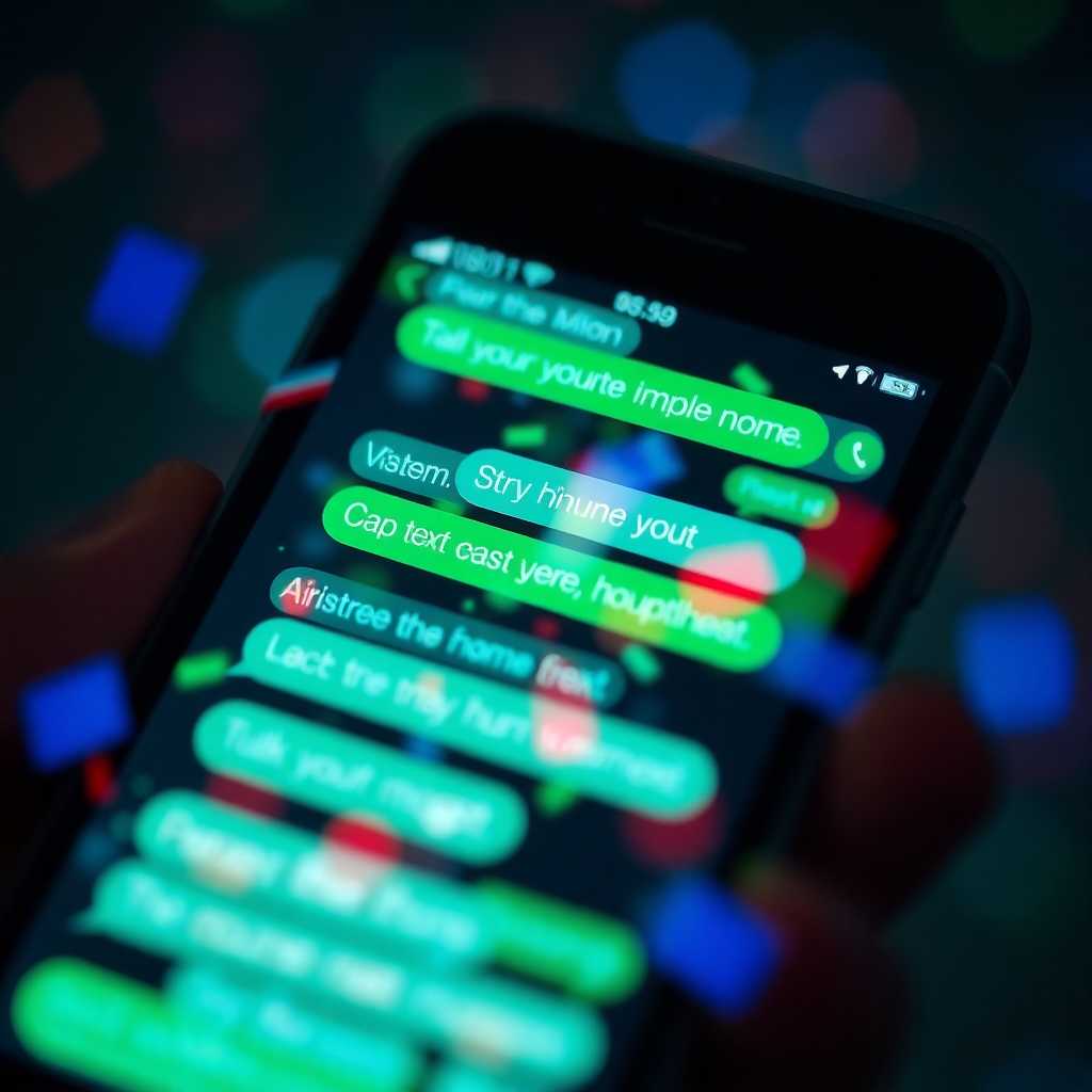 A flurry of SMS messages on a mobile screen vibrate intensely.