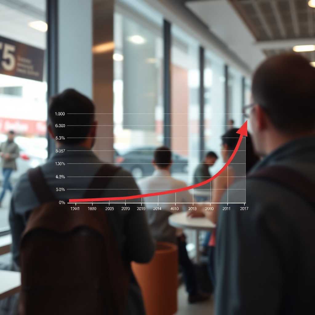 Graph showing increased satisfaction rates post-implementation