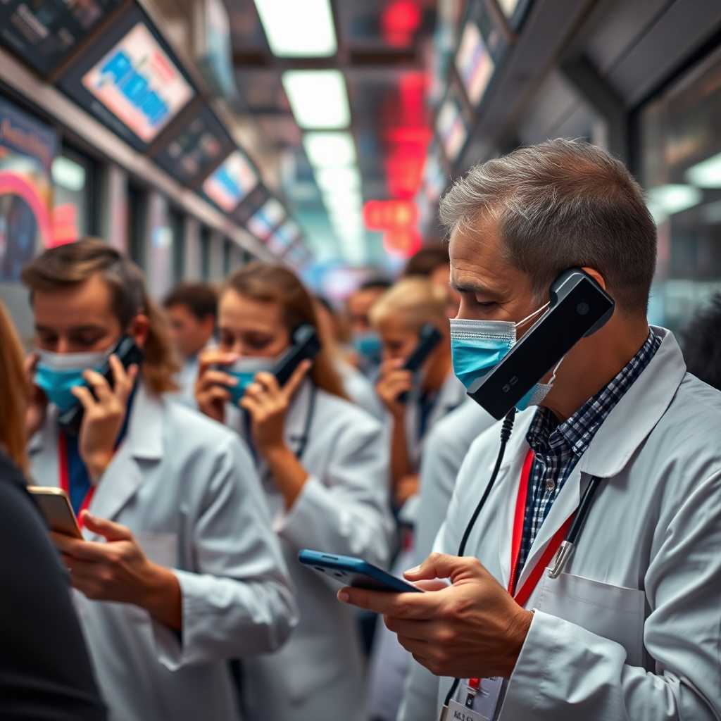 A busy mobile vet with multiple phones ringing