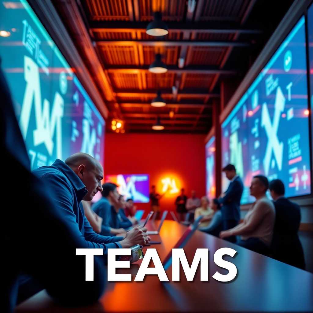 Graphic showcasing seamless transition of messages to teams