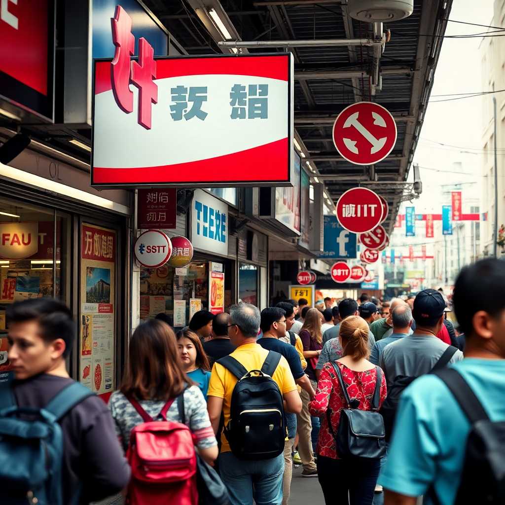 Busy storefront during peak hours, showcasing bustling activity and incoming queries