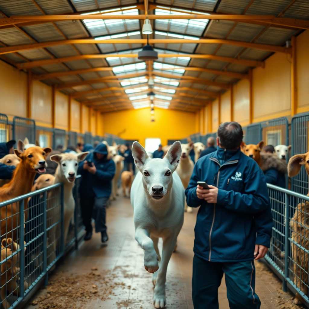 Busy Animal Training Facility