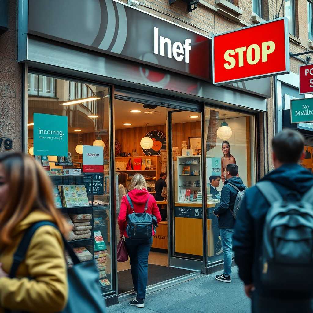 Busy storefront depicting incoming inquiries
