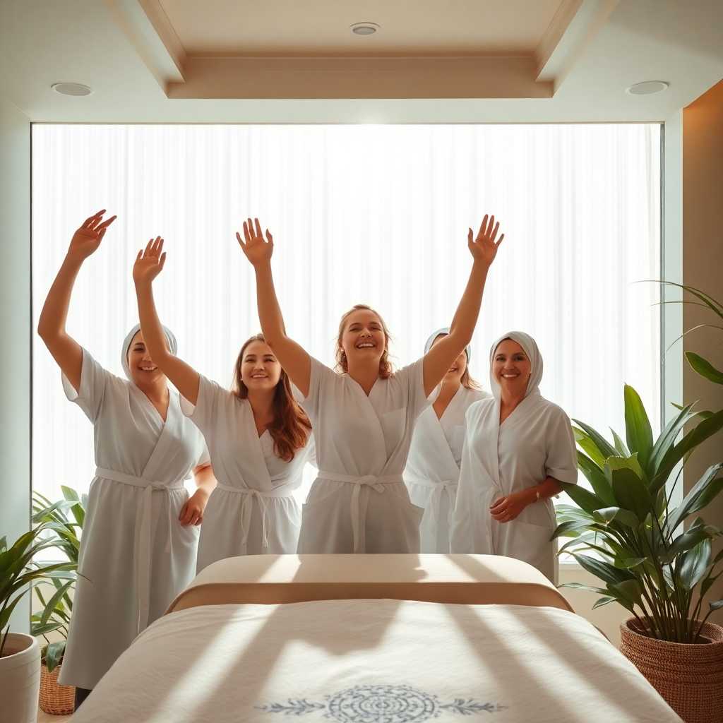 Spa Team Celebrating Success