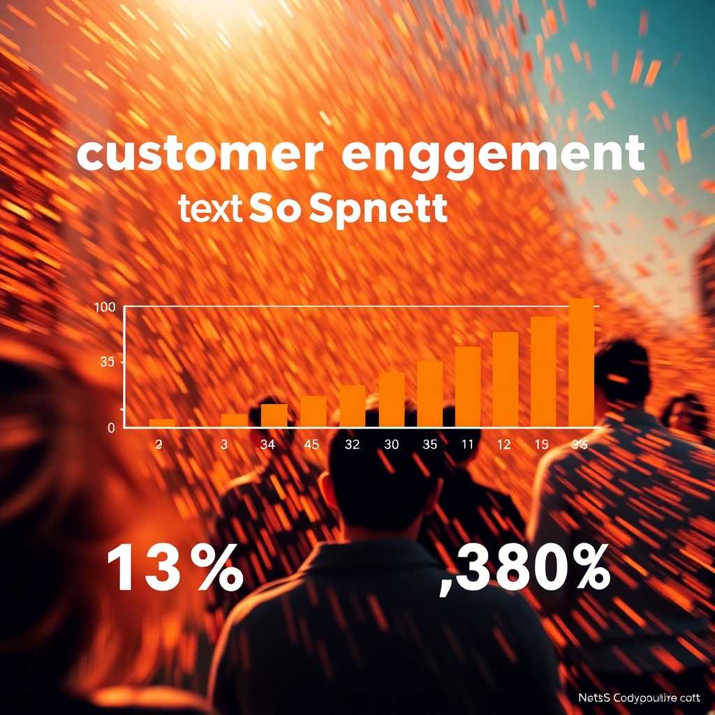 Visual representation of customer engagement metrics pre and post TextSupport integration.