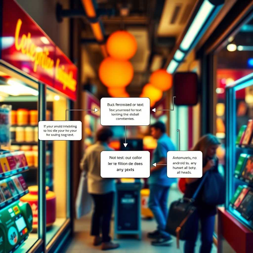 Diagram illustrating a flowchart of automated text responses integrating with storefront sales.