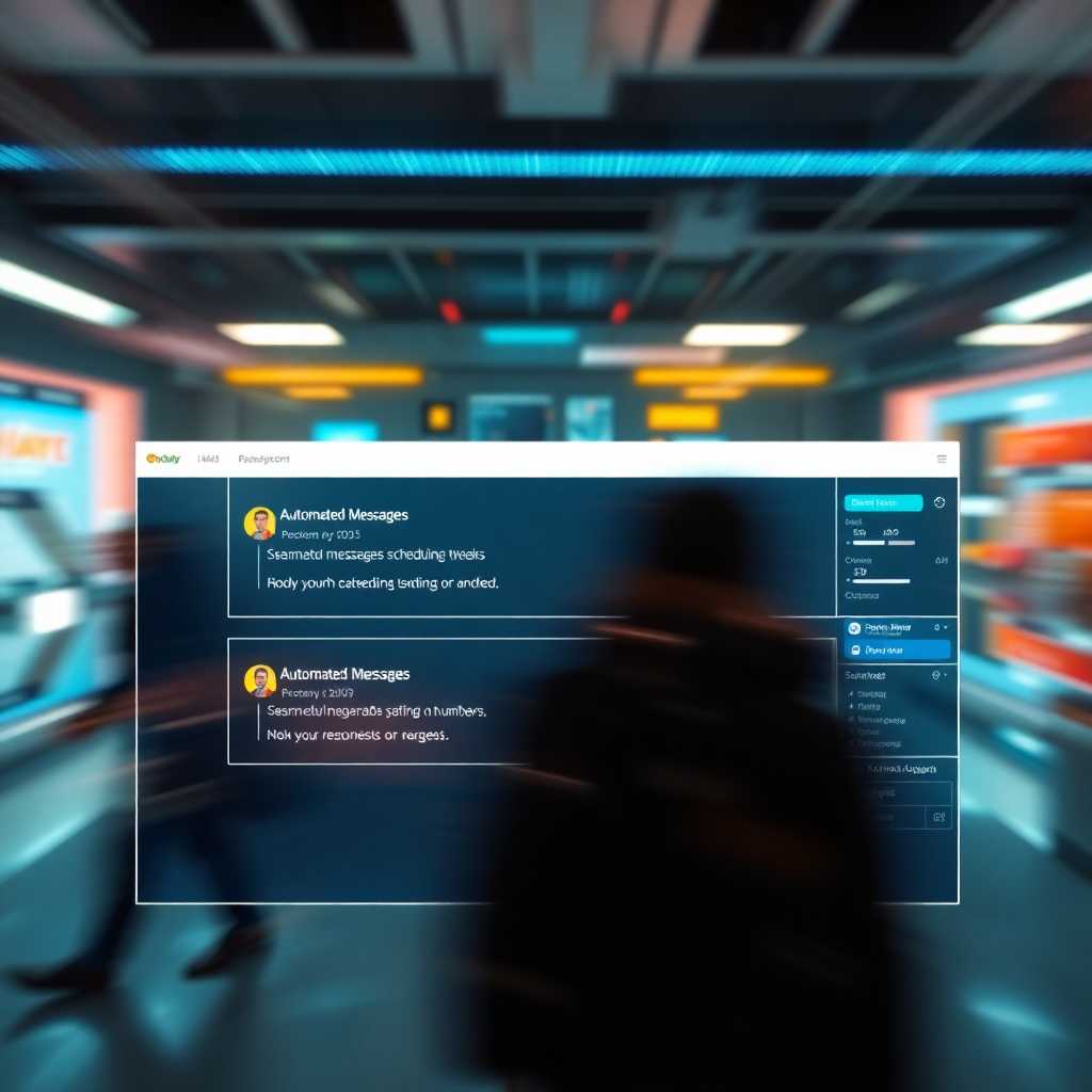 A dynamic web portal showcasing automated messages and fast scheduling tweaks.