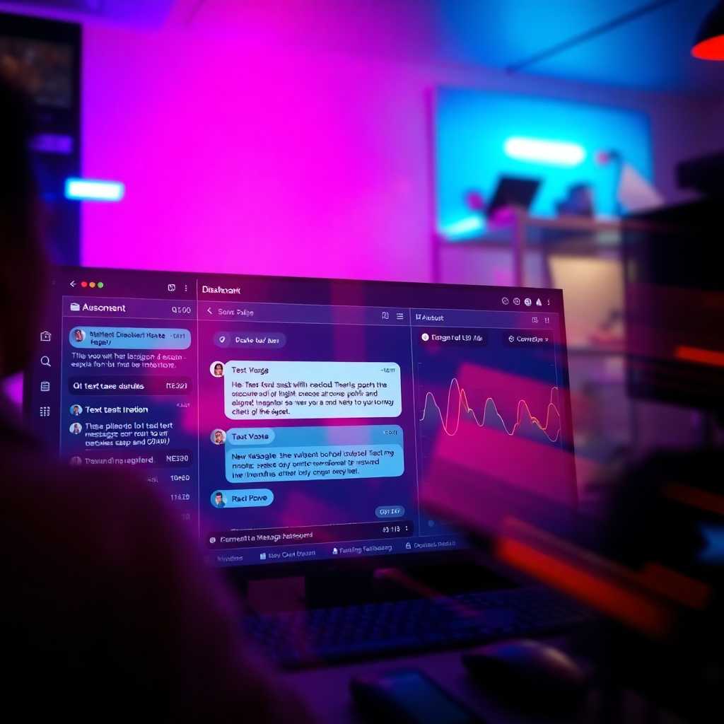 A dashboard showing automated text message interactions with clients