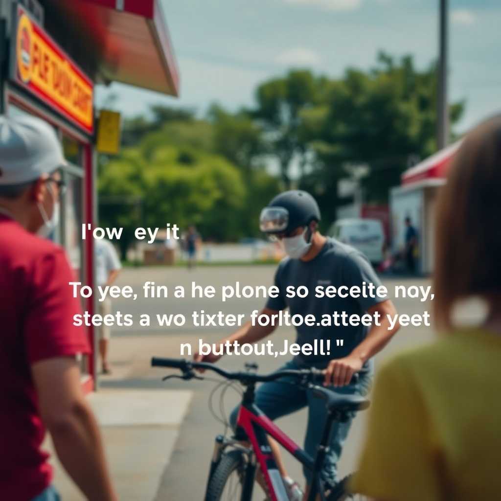 A glowing testimonial from a bike shop owner praising efficient SMS communication.
