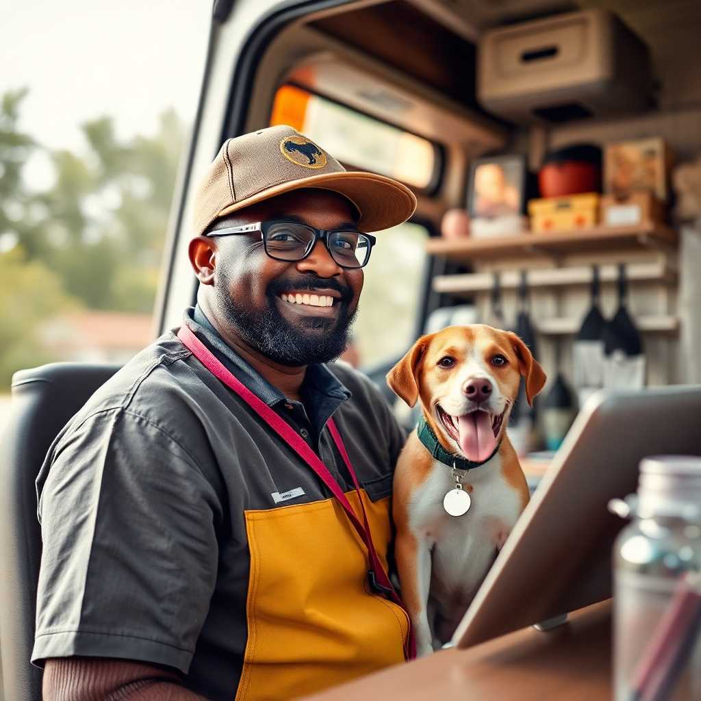 A Mobile Veterinary Service owner satisfied with organized appointment data.