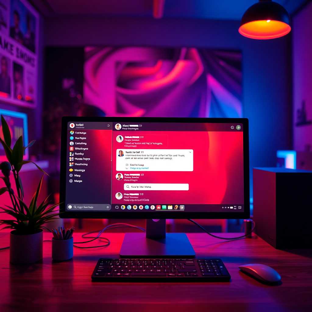 Desktop portal with message notifications