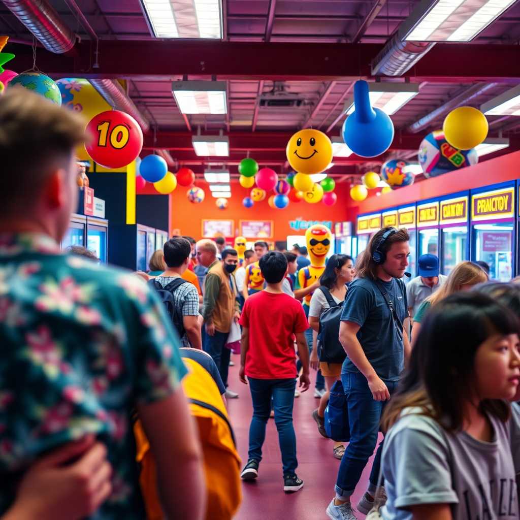 Busy Indoor Play Center with Calls Overflowing